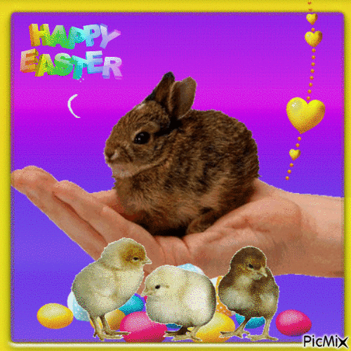 Baby Brown Rabbit Happy Easter Gif Pictures, Photos, and Images for