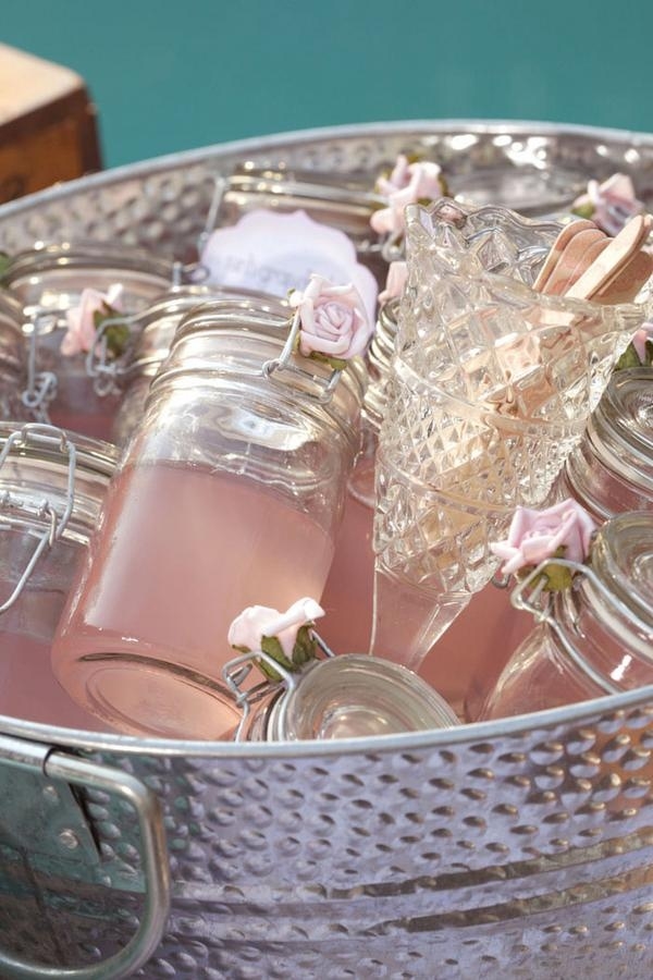 Mason jar party drinks
