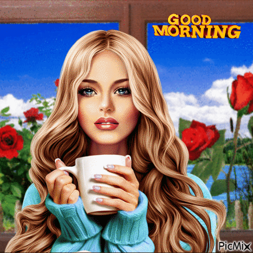 Woman Drinking Coffee Good Morning Pictures, Photos, and Images for