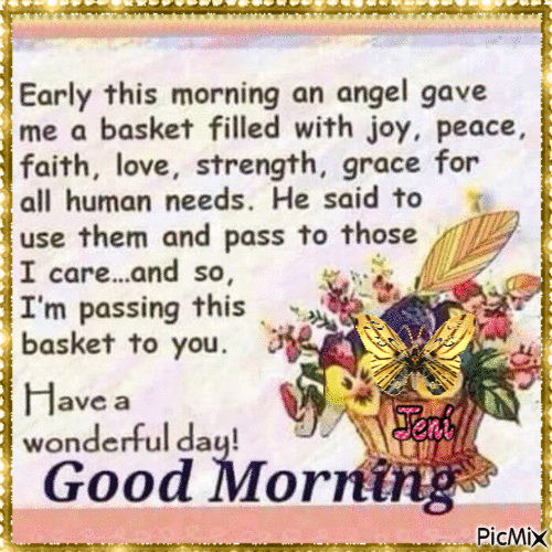 Good Morning Basket Greeting Pictures, Photos, and Images for Facebook
