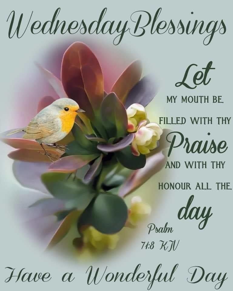 Images Of Wednesday Blessings Let My Mouth Be Filled With They Praise - Wednesday Blessings Pictures,  Photos, And Images For Facebook, Tumblr, Pinterest, And Twitter