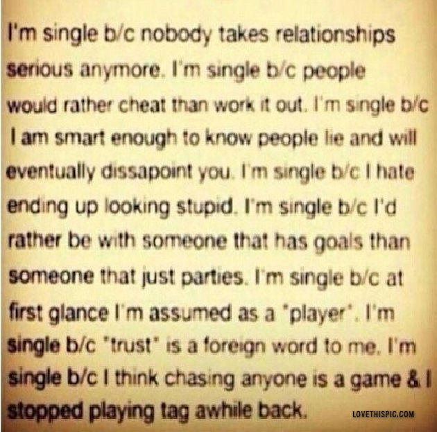 Im Single As Fuck