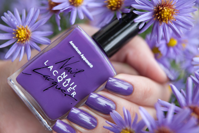 American apparel purple nail lacquer