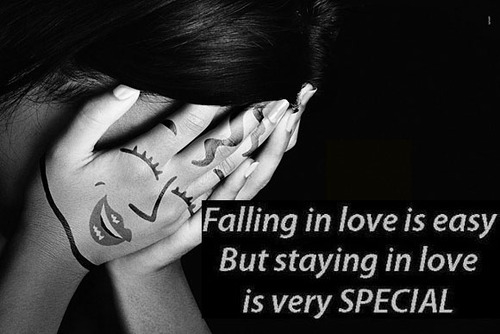 Staying in love is very special