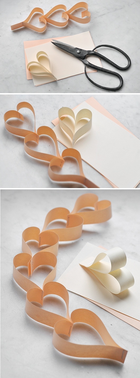 DIY Paper Hearts