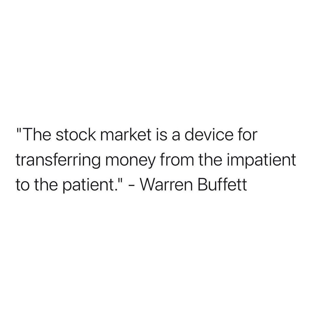 The Stock Market Is A Device For Transferring Money From The Impatient To  The Patient Pictures, Photos, and Images for Facebook, Tumblr, Pinterest,  and Twitter, image size:1080x1080