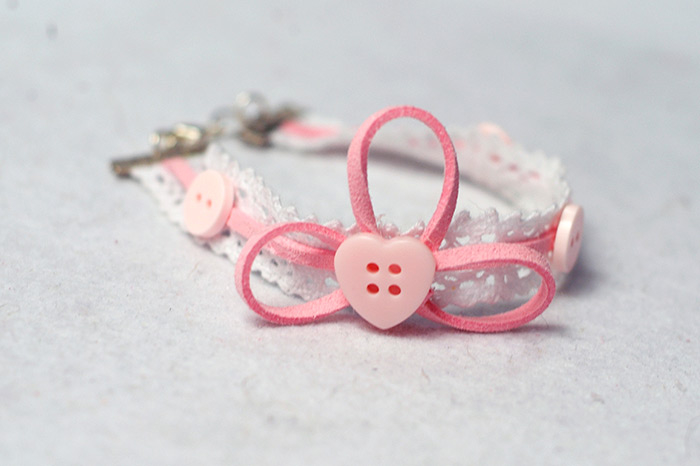 DIY Adorable Suede Cord Bracelet