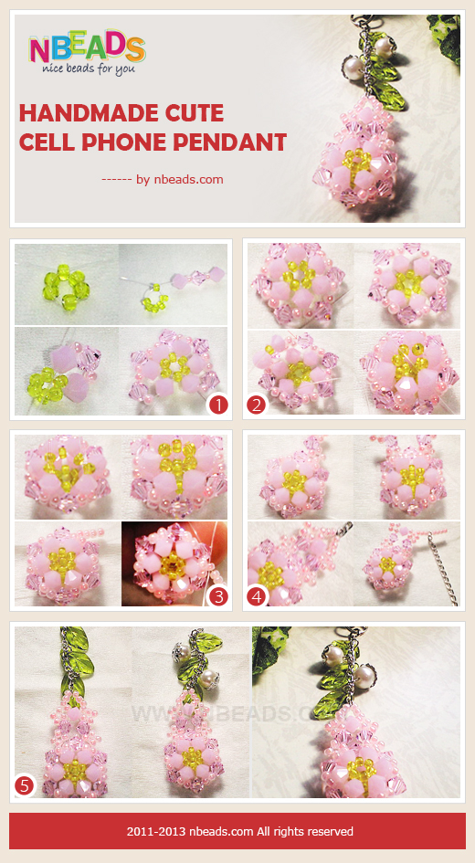 Handmade Cute Cell Phone Pendant