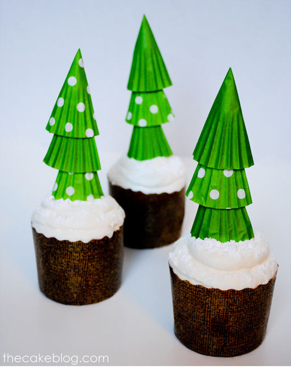 Cupcake liner trees