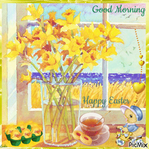 Good Morning Easter Daffodils Pictures, Photos, and Images for Facebook