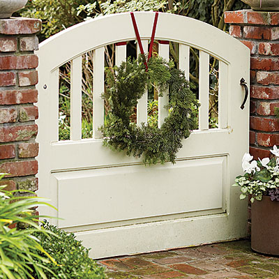 Wreath for a garden gate