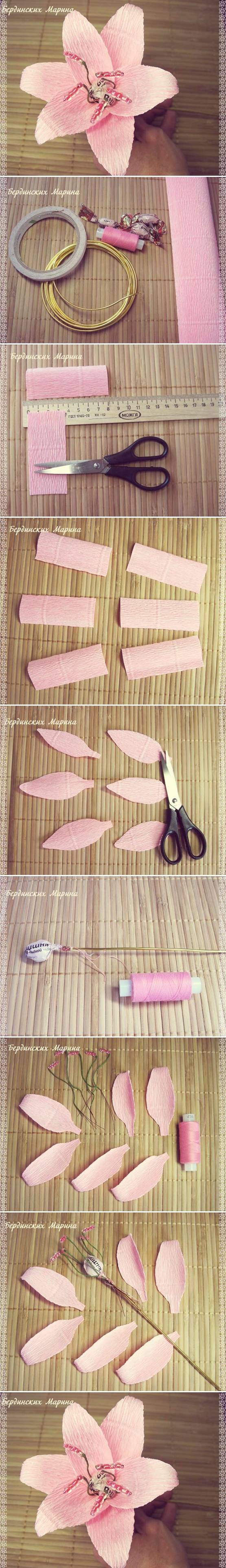DIY Gentle Lily Flower