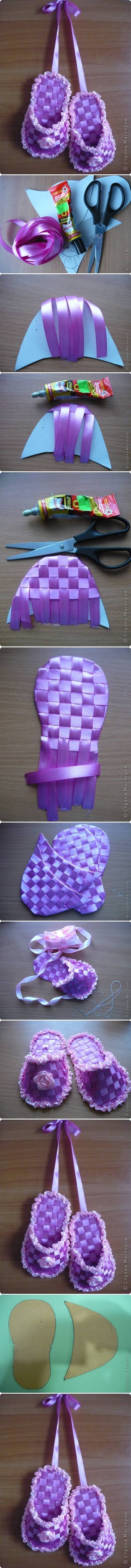 DIY Gift Ribbon Slippers DIY Gift Ribbon Slippers