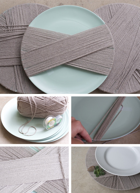 Decorative dish coasters