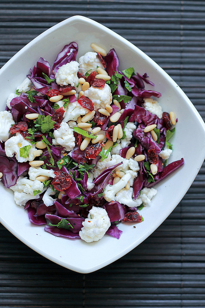 Cauliflower, red cabbage, parsley Cauliflower, red cabbage, parsley