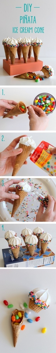 DIY Pinata Ice Cream Cone