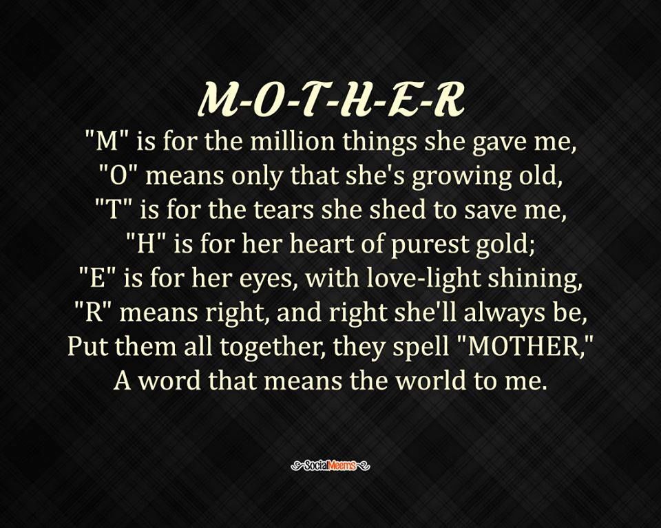 Mother Acronym Pictures, Photos, and Images for Facebook, Tumblr