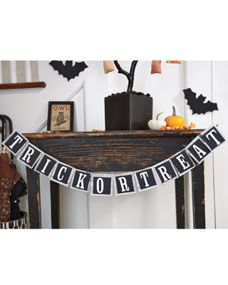 Trick or treat banner