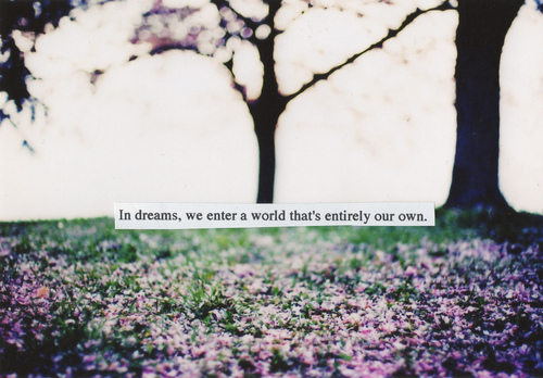In dreams In dreams