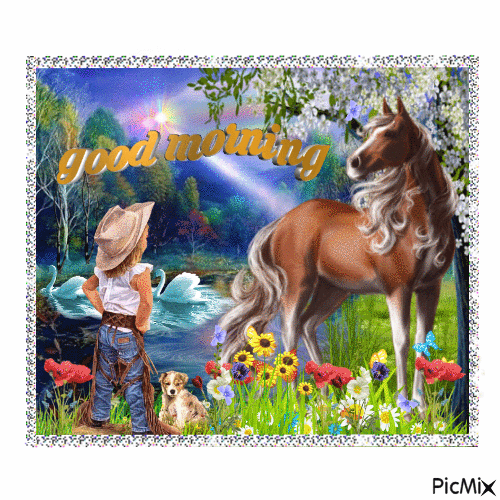 Cowgirl & Horse Good Morning Pictures, Photos, and Images for Facebook, Tumblr, Pinterest, and