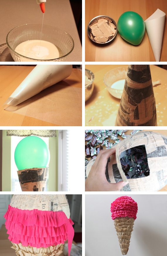 DIY Ice cream pinata 