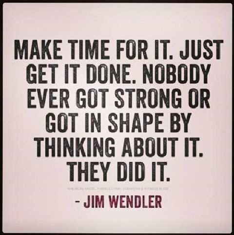 Make time for it