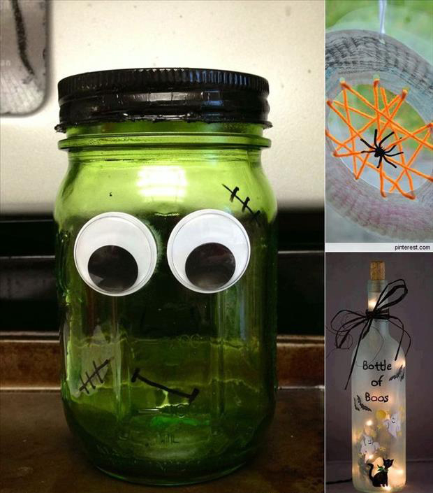 Halloween Bottles and Jars