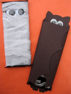 Mini bat candy bar covers Mini bat candy bar covers