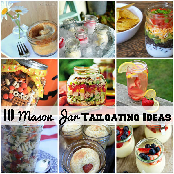 Mason jar tailgating ideas