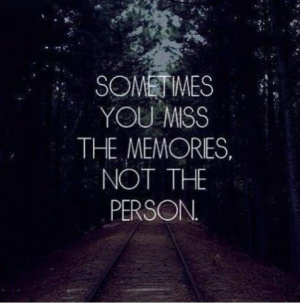 The Memories Not the Person