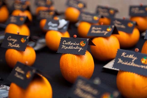 Pumpkin place settings Pumpkin place settings
