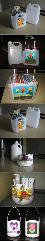 DIY Plastic Bottle Baskets DIY Plastic Bottle Baskets
