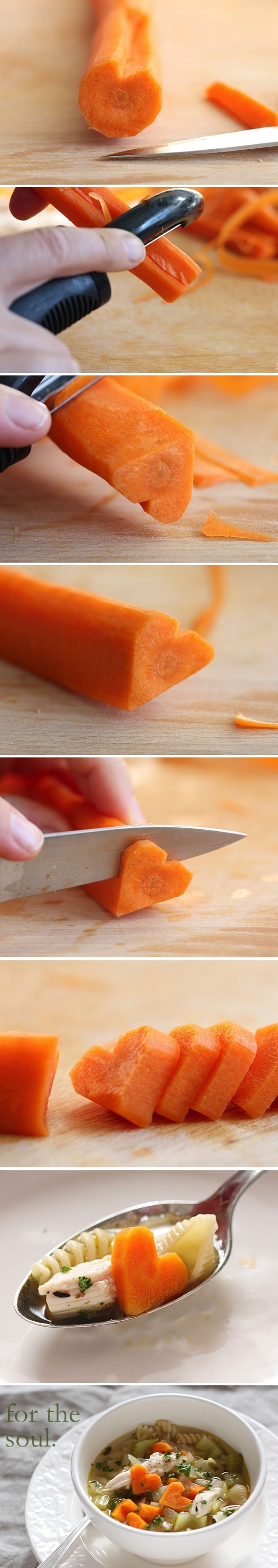 DIY Heart Carrots
