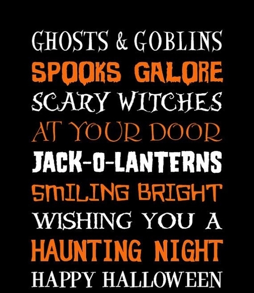 Wishing you a haunting night, happy halloween Wishing you a haunting night, happy halloween