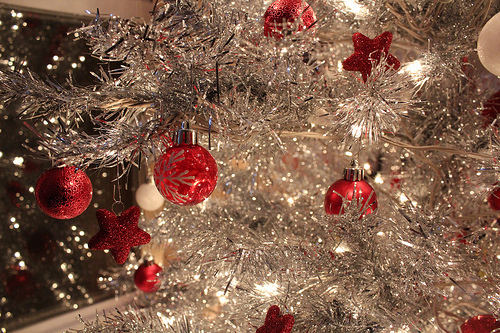 Red ornament decorations Red ornament decorations