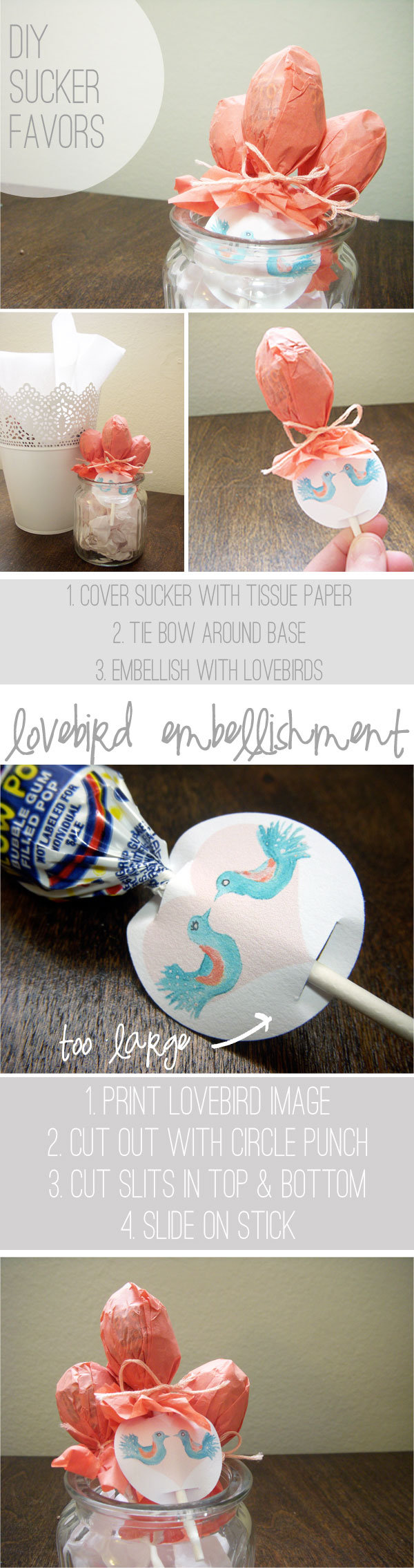 DIY Sucker Favors