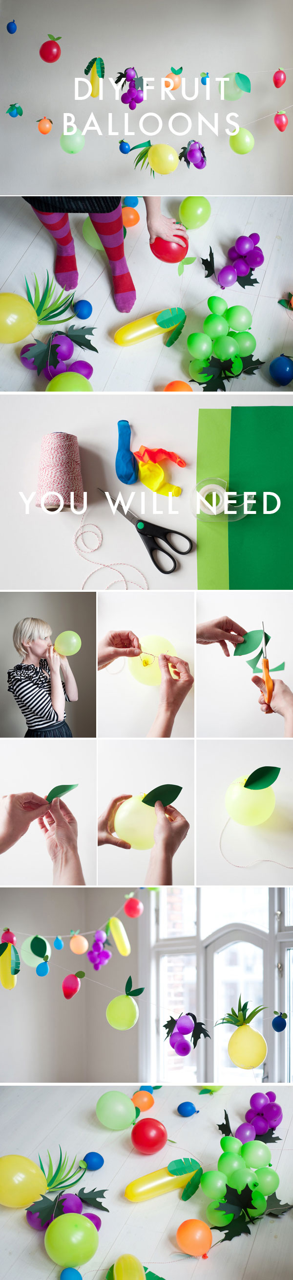 DIY Fruit Balloons