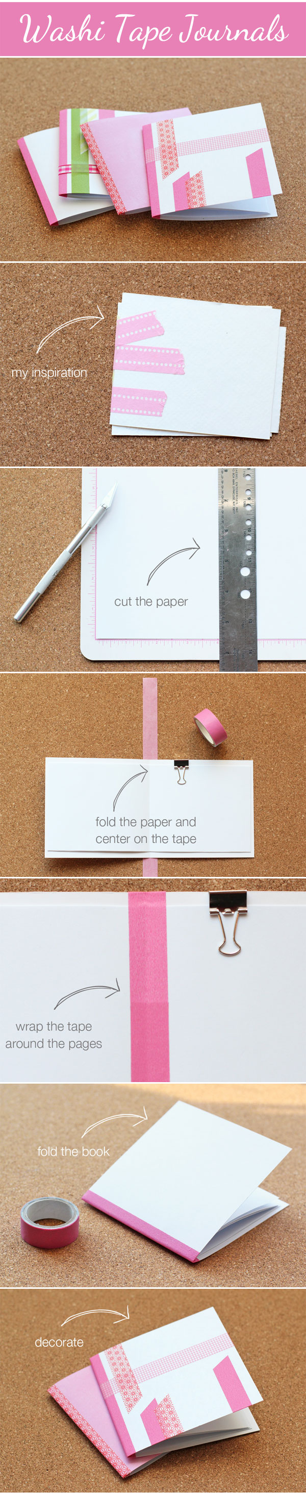 DIY Washi Tape Journals