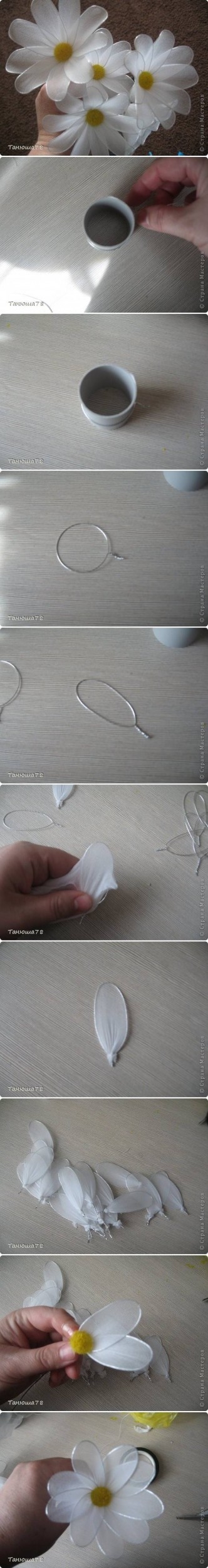DIY Wire Fabric Daisy DIY Wire Fabric Daisy