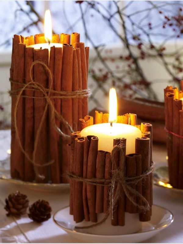 DIY Cinnamon Stick Candles DIY Cinnamon Stick Candles