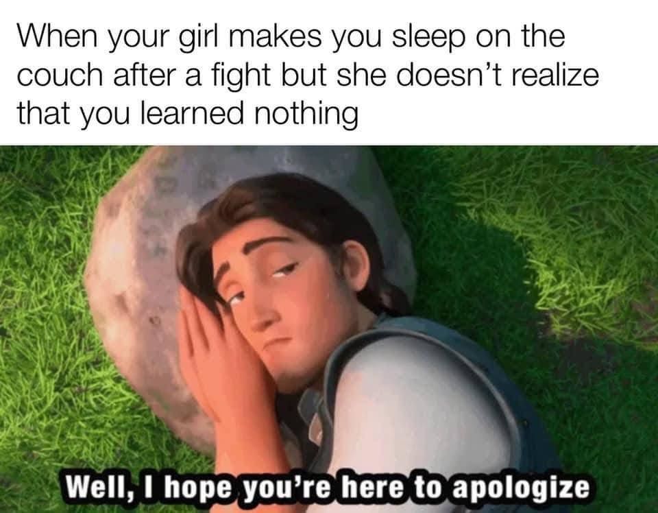 When Your Girl Makes You Sleep On The Couch After A Fight Pictures