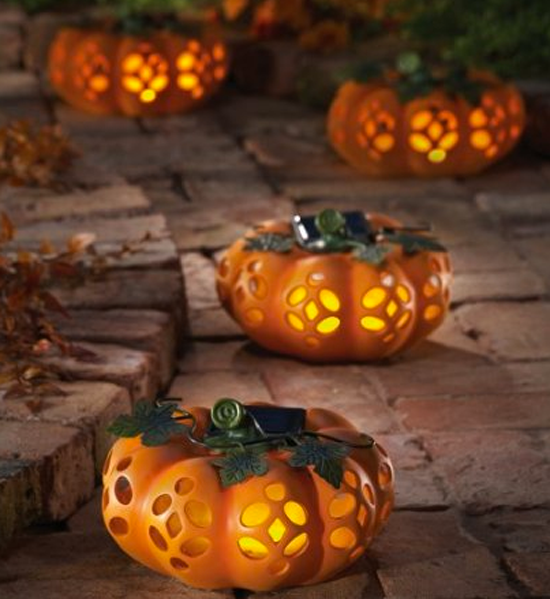 Ceramic Pumpkin Lights