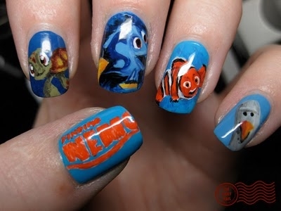 Finding nemo nail art