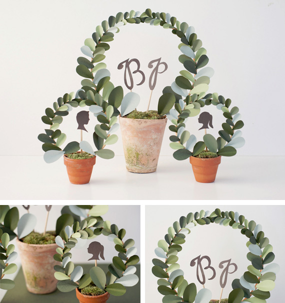 DIY Paper Leaf Topiary