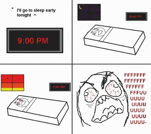 I'll go to sleep early tonight