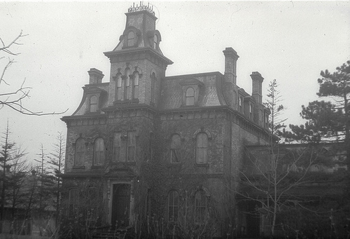 A haunted house