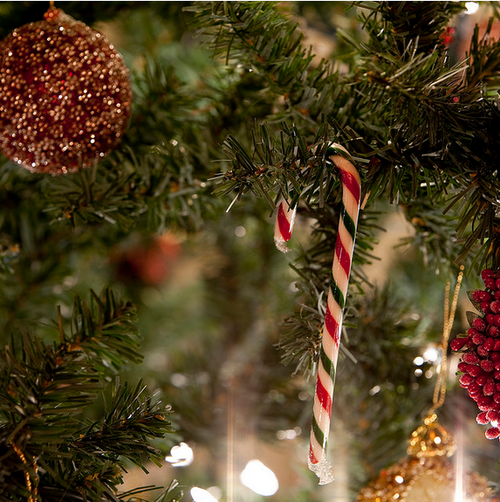 Candy cane decoration