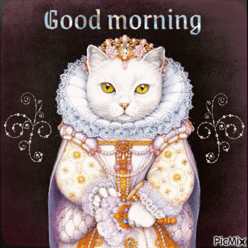 Fancy Cat Good Morning Gif Pictures, Photos, and Images for Facebook