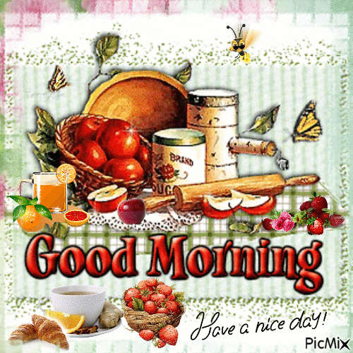 Apples & Breakfast Good Morning Gif Pictures, Photos, and Images for