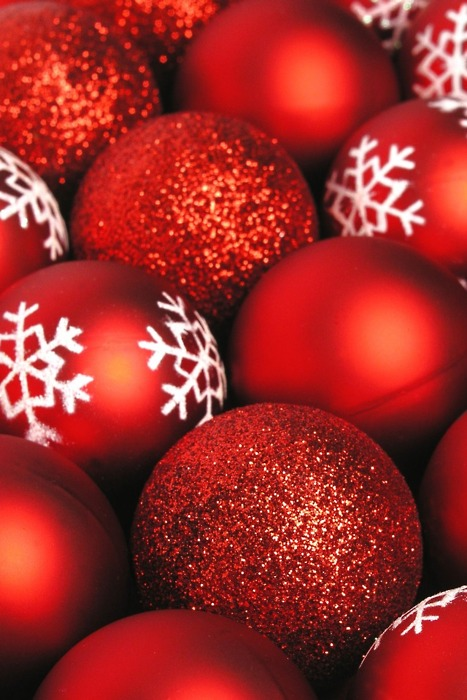Snowflake and glitter ornaments